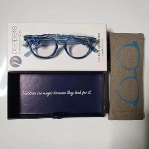 Peeperspecs Blue Light Glasses 0.00 Kids Blue Replacement Frames Practice Read